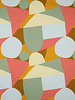 Nerida Hansen sage green multi shapes - poplin cotton