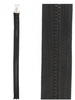 M. Block zipper with double puller black 580 - 90 cm