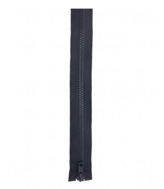 Block zipper with double zip puller navy blue 919 90 cm