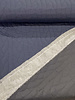 M. navy abstract - matelasse fabric - puffer - stepper