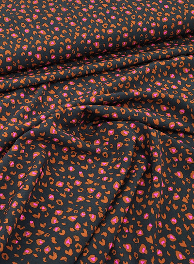 M. panther rust and fuchsia - beautiful flowing fabric