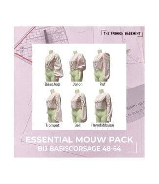 The Fashion Basement Essential sleeve pack pattern - for basic corsage 48-64