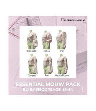 The Fashion Basement Patroon essential mouwpack - bij basiscorsage 48-64