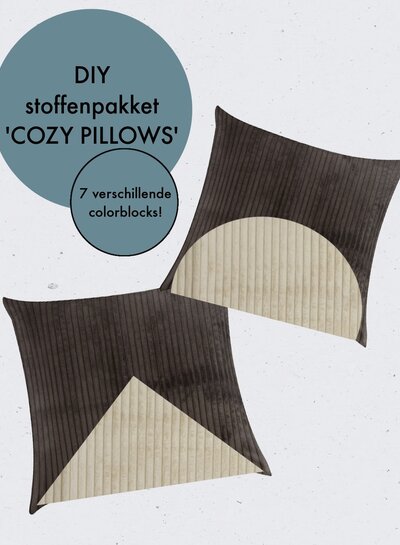 M. DIY stoffenpakket corduroy - Cozy pillows