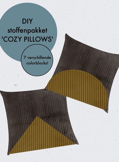 M. DIY stoffenpakket corduroy - Cozy pillows