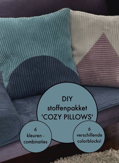 M. DIY stoffenpakket corduroy - Cozy pillows