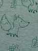 Swafing fox silhouettes - mint - happy fleece / alpine fleece
