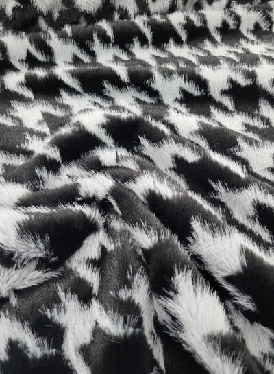 Madeline pied de poule - faux fur - prachtige kwaliteit