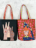 Swafing panel for 2 cool teenage bags - Peace Girl