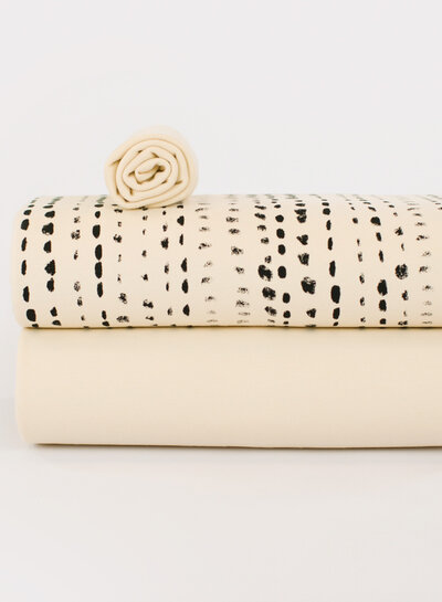 See You at Six Cuff fabric - Navoja Beige