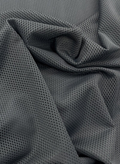 gray blue mesh - not stretchable