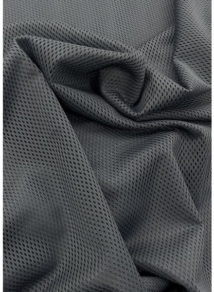 gray blue mesh - not stretchable