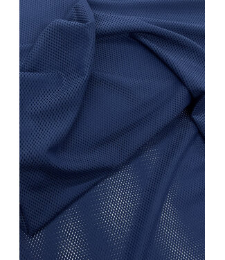 navy blue mesh - not stretchy