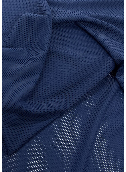 navy blue mesh - not stretchy