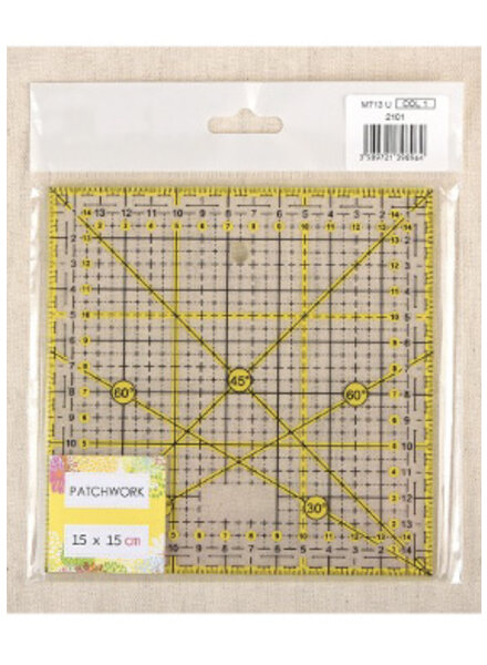 universal ruler type Omnigrid - 15 cm * 15 cm