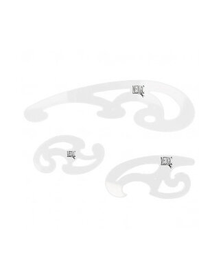 french curves patroonteken latten 3 stuks