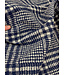 deadstock mooie jacquard met ruiten - marineblauw - Italiaanse makelij