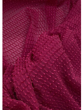 deadstock wine red - beautiful voile with structure - exclusive quality