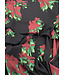 deadstock faded flowers - bordeaux en groen - viscose