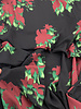 deadstock faded flowers - bordeaux en groen - viscose