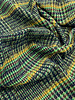 deadstock green houndstooth - tweed coat fabric