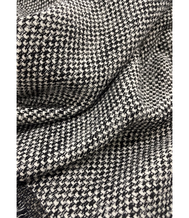 deadstock Prachtige Italiaanse mantelstof - geweven jacquard