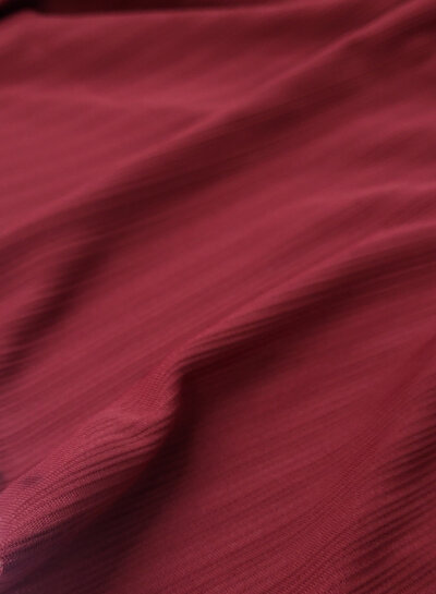 deadstock burgundy with structure - not stretchy - beautiful for dresses and tops