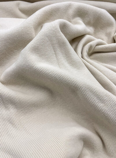 M. beige - super soft and sturdy knitted - roughened viscose rib knit