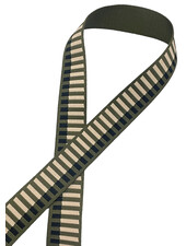 Prym trendy bag strap - khaki with pink stripes - 40 mm