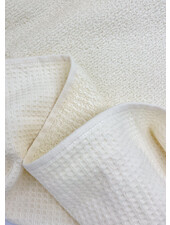 cream - waffle cotton with terry cloth