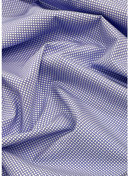 small checked print bright blue - cotton shirts