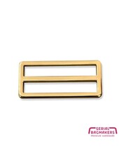 ZipperZoo 2-pack schuifgesp strak - 50 mm - warm goud