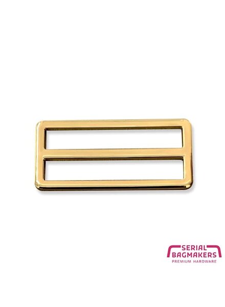 ZipperZoo 2-pack schuifgesp strak - 50 mm - warm goud