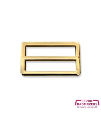 ZipperZoo 2-pack schuifgesp strak - 38 mm - warm goud