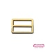 ZipperZoo 2-pack schuifgesp strak - 32 mm - warm goud