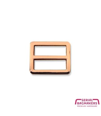 ZipperZoo 2-pack schuifgesp strak - 25 mm - rosé goud