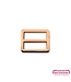 ZipperZoo 2-pack schuifgesp strak - 25 mm - rosé goud