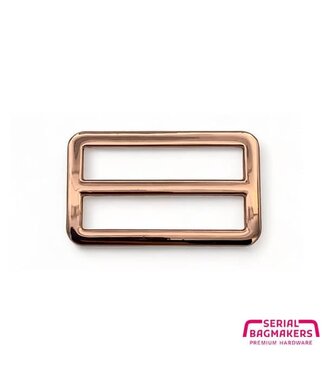 ZipperZoo 2-pack schuifgesp strak - 38 mm - rosé goud