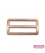 ZipperZoo 2-pack schuifgesp strak - 50 mm - rosé goud