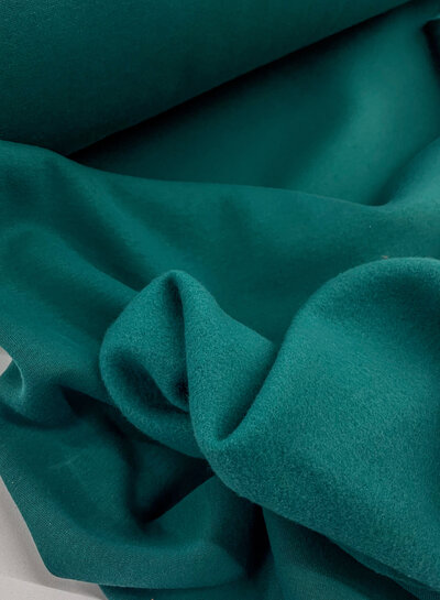 M. petrol green - thick jogging, softly roughened on the inside