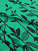 M. green plants - flowing fabric with border