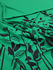 M. green plants - flowing fabric with border