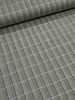 A la Ville Herringbone - green with light blue accent - woven fabric for coats, blazers or skirts