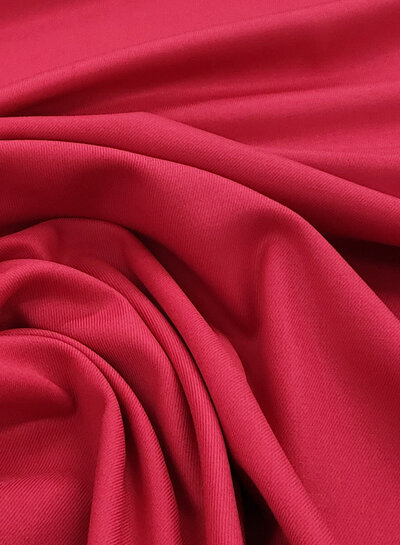 cherry red - woven bamboo - recycled, very supple fabric and no wrinkles