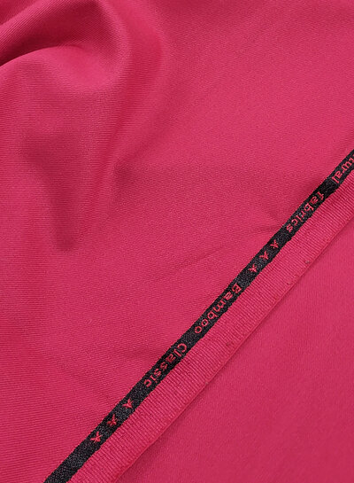 kersenrood -  geweven bamboe - gerecycleerde, heel soepelvallende stof en geen kreuk