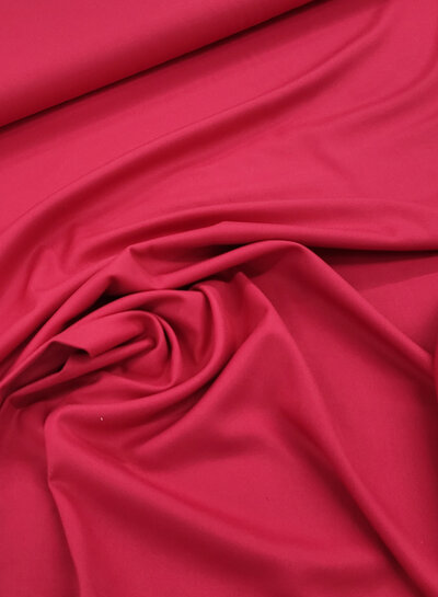 cherry red - woven bamboo - recycled, very supple fabric and no wrinkles