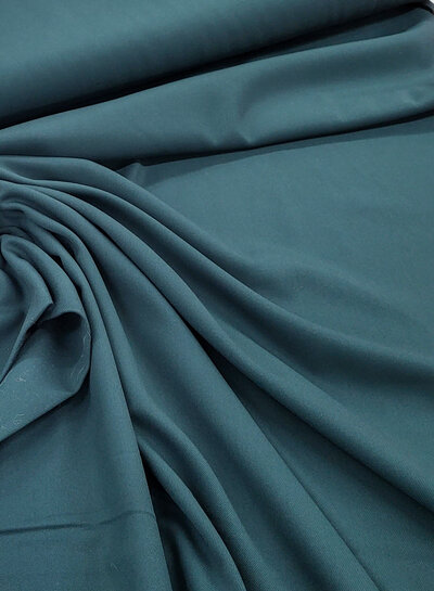 FM26 petrol green - woven bamboo - recycled, very supple fabric and no wrinkles