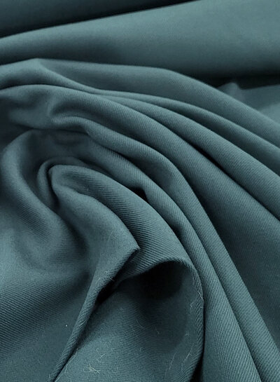 Madeline petrol green - woven bamboo - recycled, very supple fabric and no wrinkles