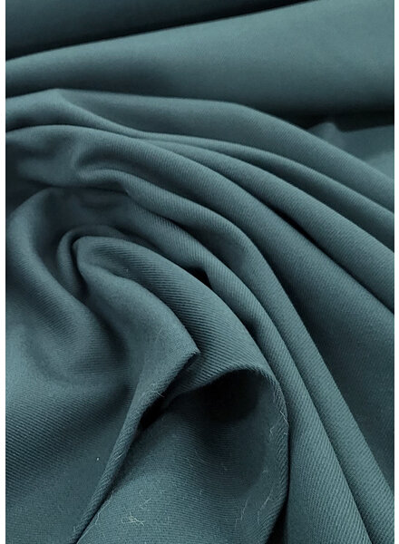Madeline petrol green - woven bamboo - recycled, very supple fabric and no wrinkles