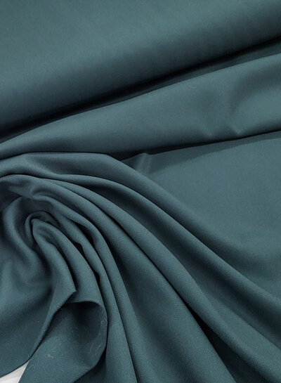 Madeline petrol green - woven bamboo - recycled, very supple fabric and no wrinkles